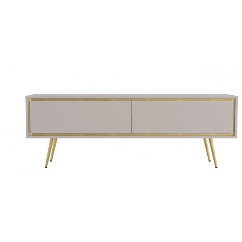 TORI komoda RTV TR-02 kaszmir + złote nogi