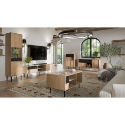 Zestaw ARDILA Dąb Cremona + czarny mat